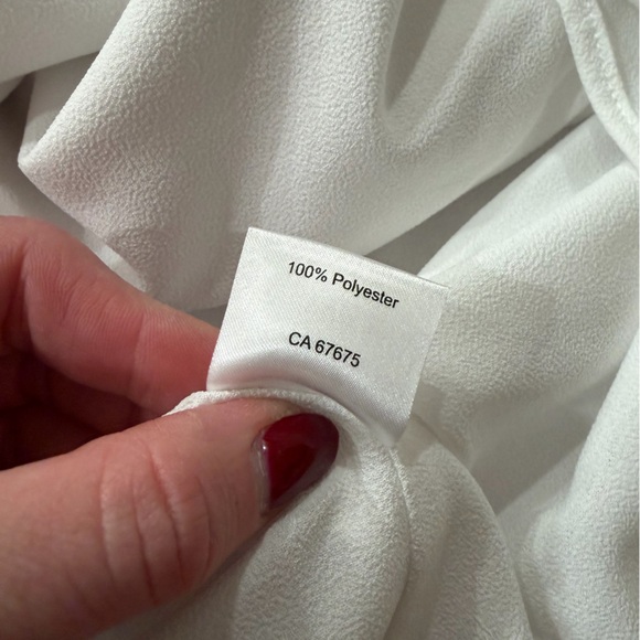 Park & Fifth Leslie White Puff Sleeve Dress - Picture 5 of 5